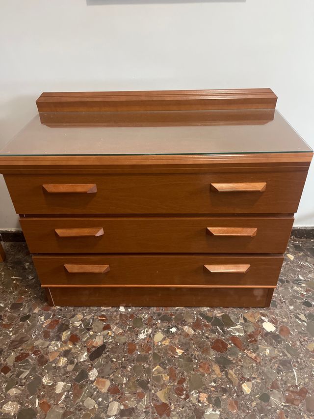 Cómoda 3 cajones madera