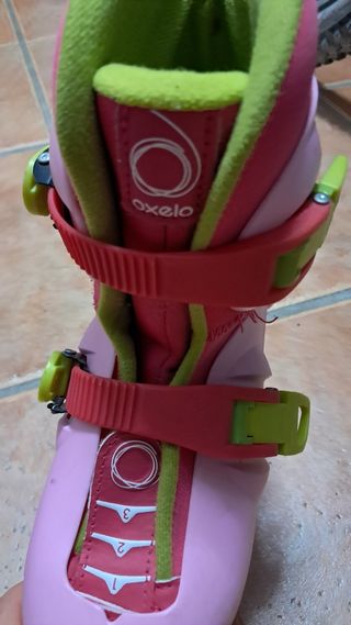 Patines Oxelo niña - Rosa y Verde