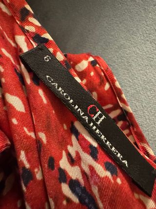 Vestido Carolina Herrera rojo