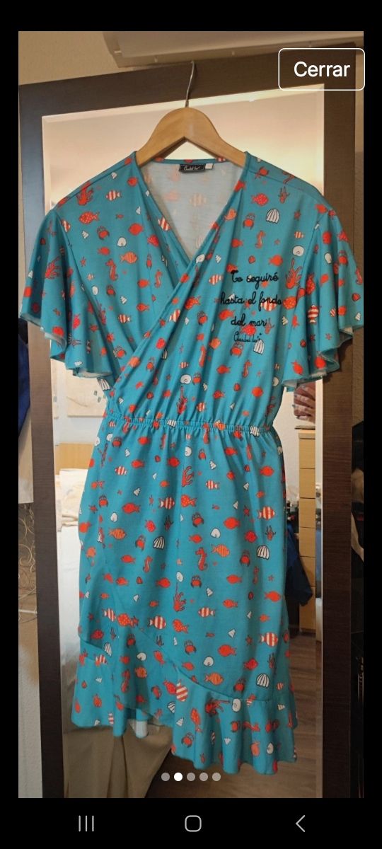 Vestido verano turquesa - Talla única