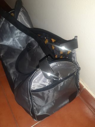 Bolsa viaje vintage gris