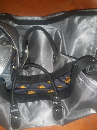 Bolsa viaje vintage gris