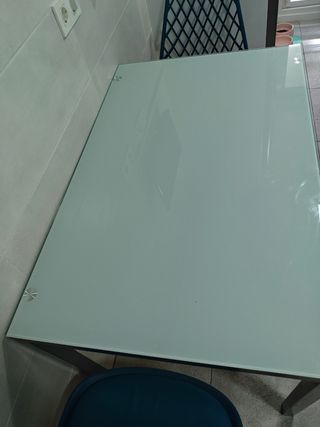 Mesa cristal moderna - cocina/comedor