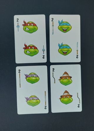 Baraja PRECINTADA tortugas ninja juegos fournier.