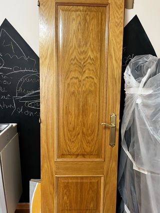 Puerta interior roble maciza