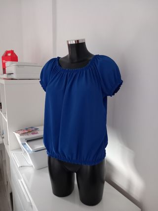 Blusa blu manica corta