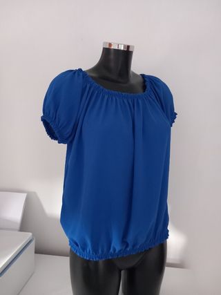 Blusa blu manica corta