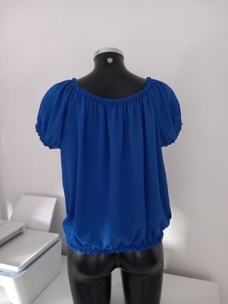Blusa blu manica corta