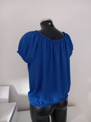 Blusa blu manica corta