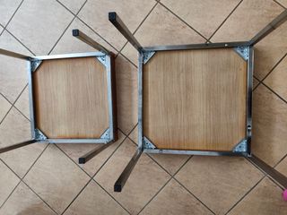 Mesas madera nido - marrón