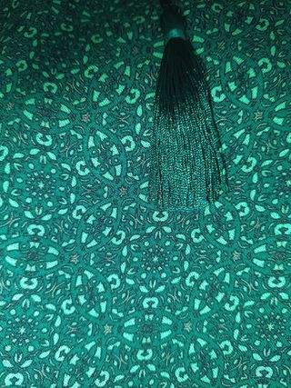 Vestido estampado verde esmeralda - Talla S