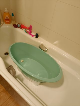 Bañera bebé Luma con patas - Mint