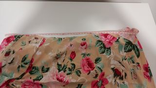 Top estivo senza spalline - beige rosa