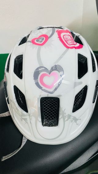 Casco bici niña uvex: ¡Como nuevo!
