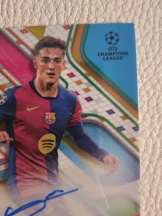 Cromo Gavi FC Barcelona firma original 30/50