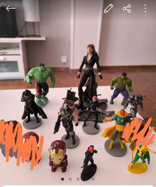 Muñecos Marvel: Hulk, Viuda Negra...