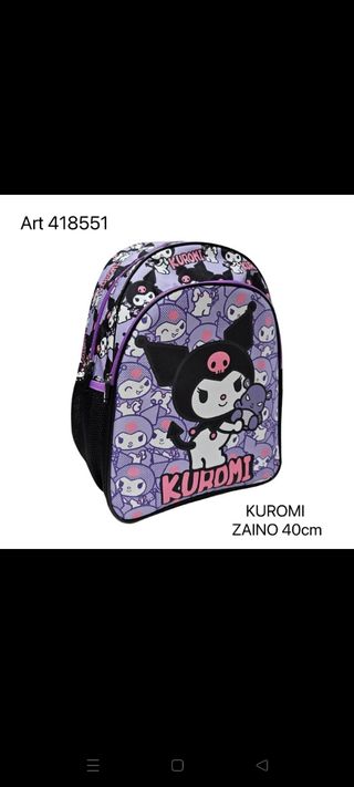 Zaino Kuromi 40cm