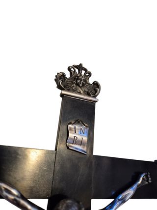 Crucifijo antiguo de 80cm - Plata