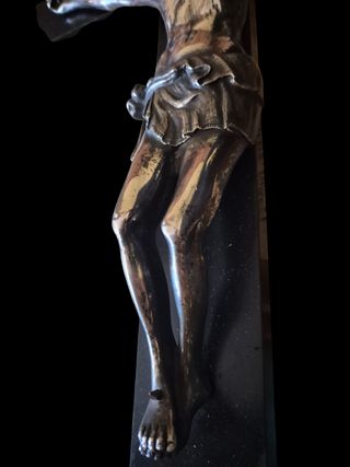 Crucifijo antiguo de 80cm - Plata