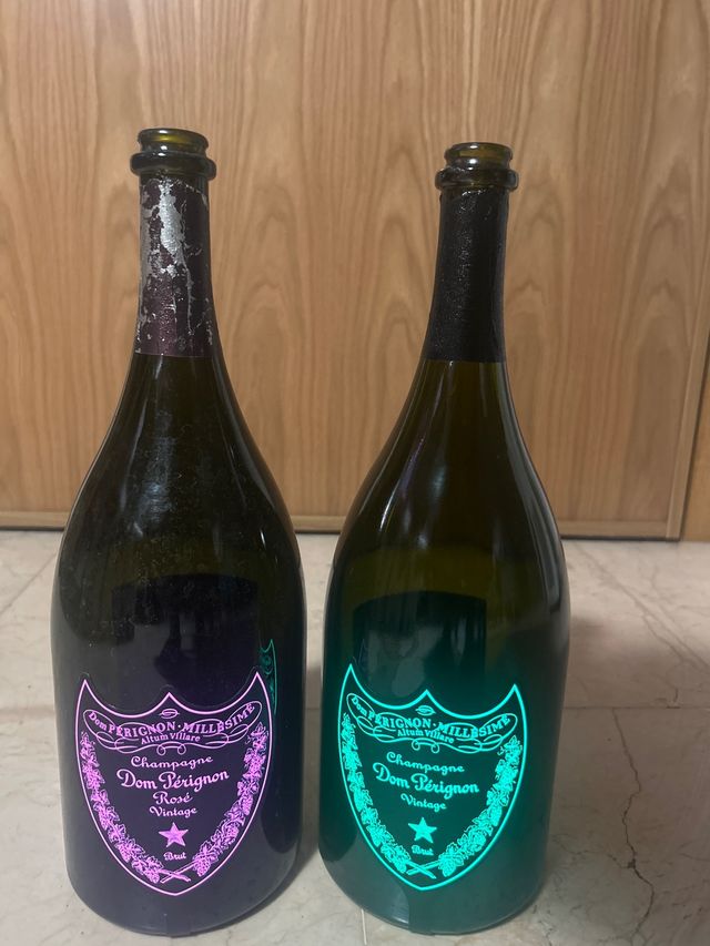 2 bottiglie Dom Pérignon Magnum vuote