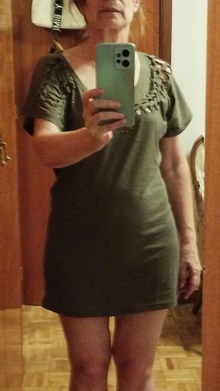 Vestido verde militar verano