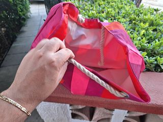 Borsa Mare a righe multicolor