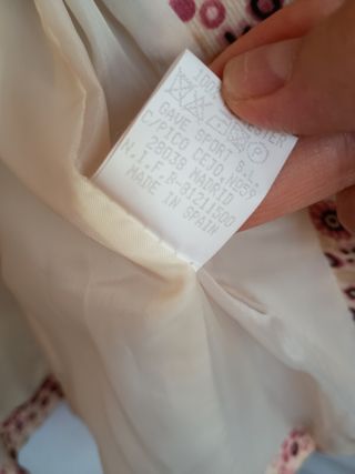 Chaqueta pana Vintage estampada