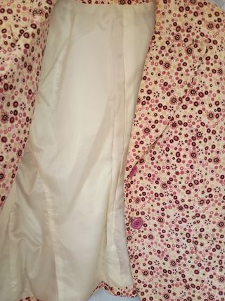 Chaqueta pana Vintage estampada