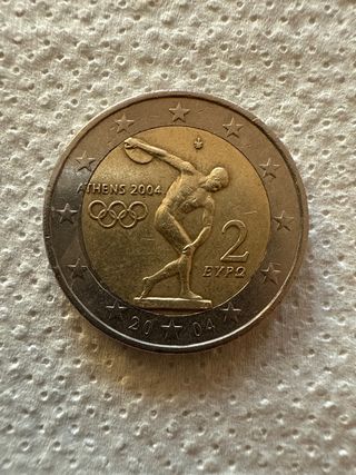 Moneda 2€ Atenas 2004
