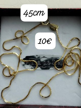 Cadena Italiana Plata de Ley 45cm
