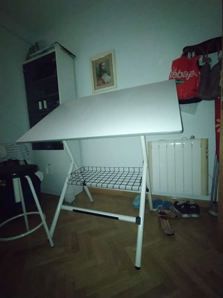 Mesa dibujo técnico blanca