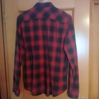 Camisa cuadros roja y negra