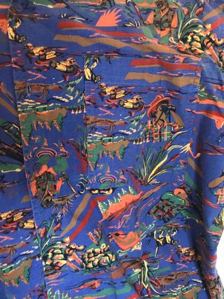 Camisa vintage multicolor