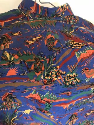 Camisa vintage multicolor