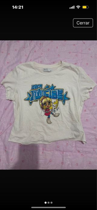 Camiseta Bershka Ever Invisible S