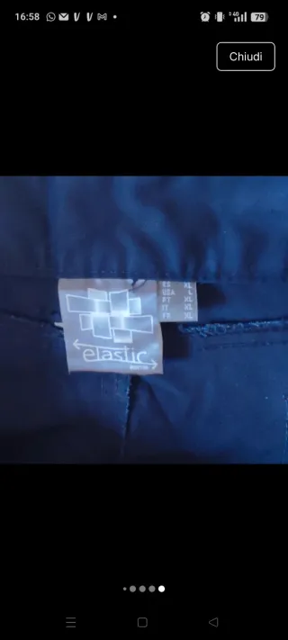 Pantaloncini da lavoro blu taglia L