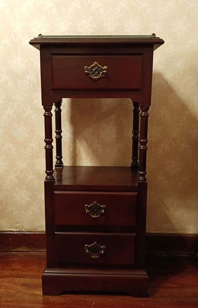 Muebles auxiliares madera maciza- 2 uds