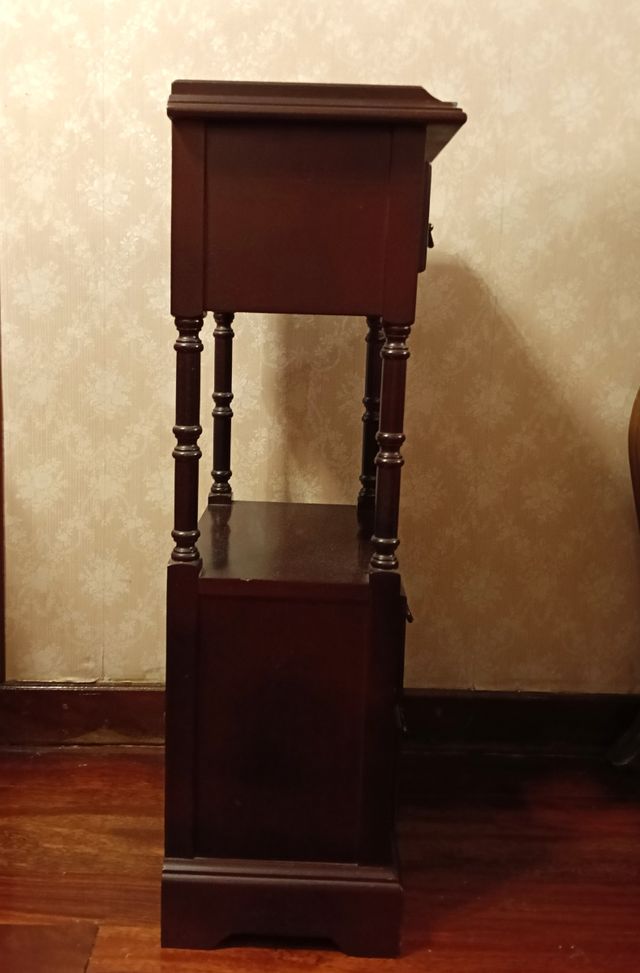 Muebles auxiliares madera maciza- 2 uds