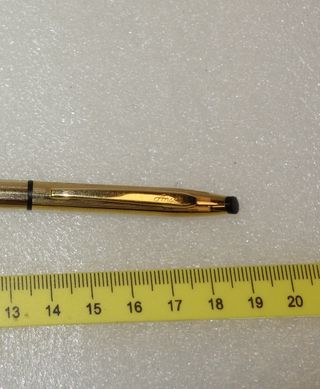 Bolígrafo Anson baño de oro