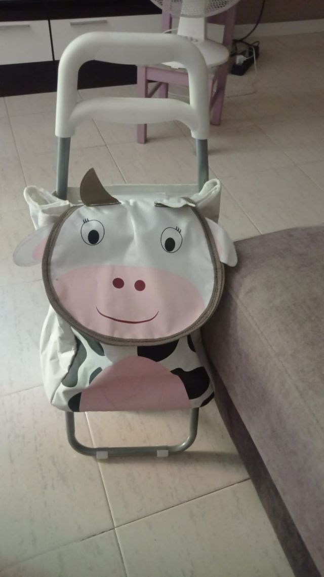 Carro compra infantil vaca