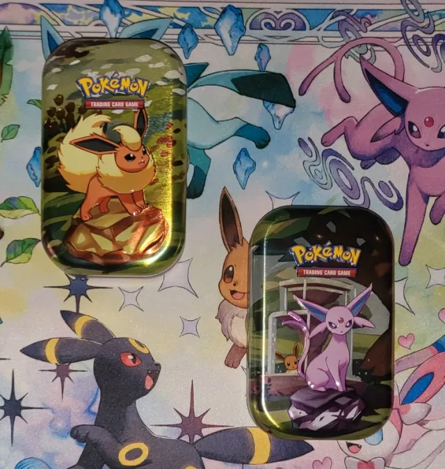 2 Mini Tin Limited Pokemon Evoluzioni Prismatiche