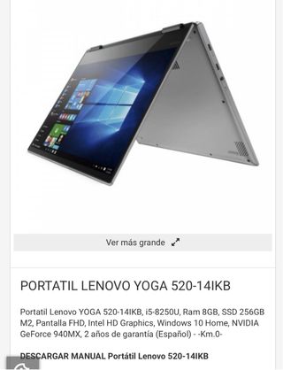 Lenovo Yoga 520-14IKB i5-8250U