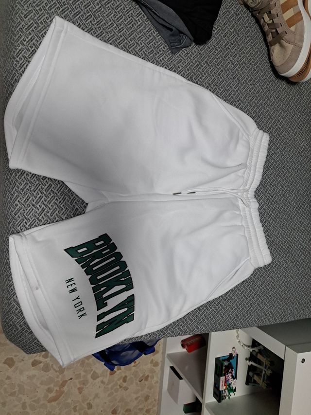 Shorts Brooklyn - Blanco y Verde
