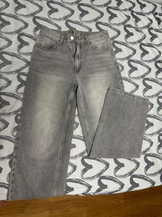 Vaqueros grises | Pantalones anchos