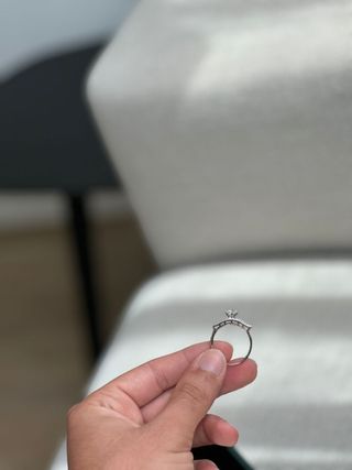 Anillo de compromiso plata 925