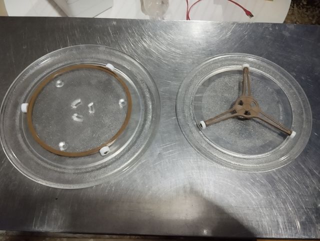 Plato giratorio microondas.