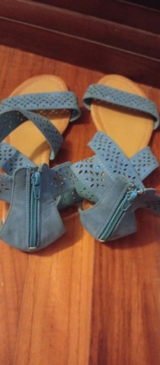 Sandali Verde azzurro glitter 39