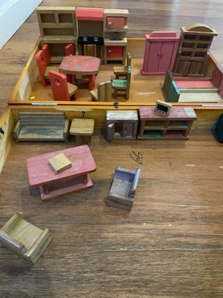 Playset Pynipin+ muebles de madera muñecas pequeña