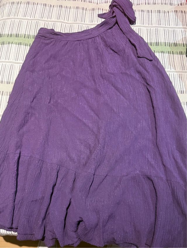 Vestido purpura brillo