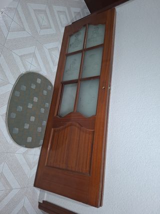 Puerta interior madera 6 cristales